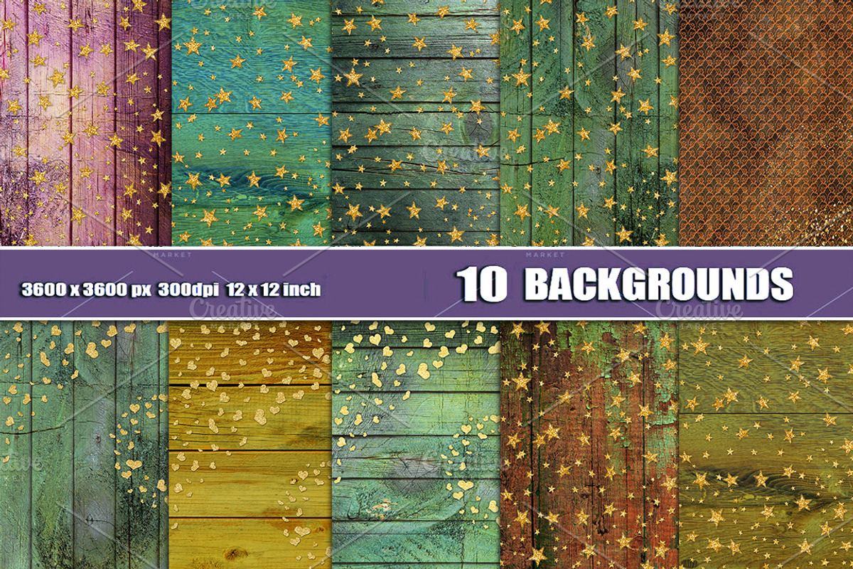 Golden confetti wood backgrounds, a Texture Graphic by Area (Photo 1 of 4)