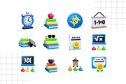 College 3D Icons, an Object 3D Model by HacaStudio (Thumbnail 3 of 4)