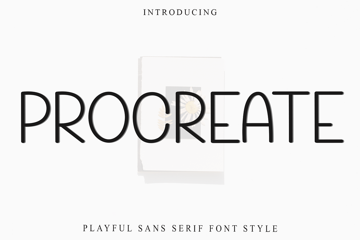 Procreate, a Sans Serif Font by FreshTypeINK (Photo 1 of 8)