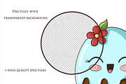 Kawaii Desserts Clipart, a Food Illustration by Milla_Zelenyuk_art (Thumbnail 2 of 3)