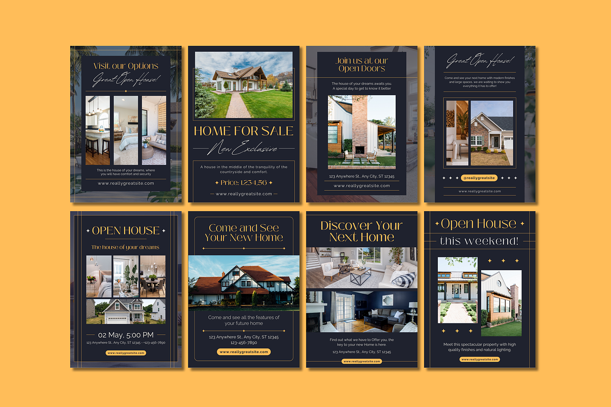 20 Real Estate Posters Templates, a Templates & Theme by TemplateCastleStore (Photo 2 of 15)