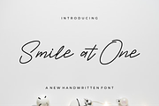Smile At One - Font, a Script Font by artchiles_design (Thumbnail 1 of 5)