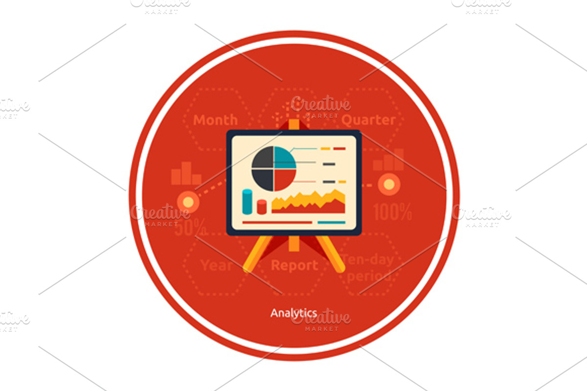 Set stand with charts and parameters preview 2