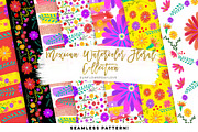 Mexican Fiesta Digital Paper, an Illustration by Sunflower Day Love (Thumbnail 1 of 2)