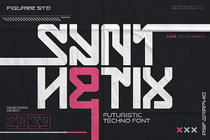 Synthetix - Futuristic Techno Font