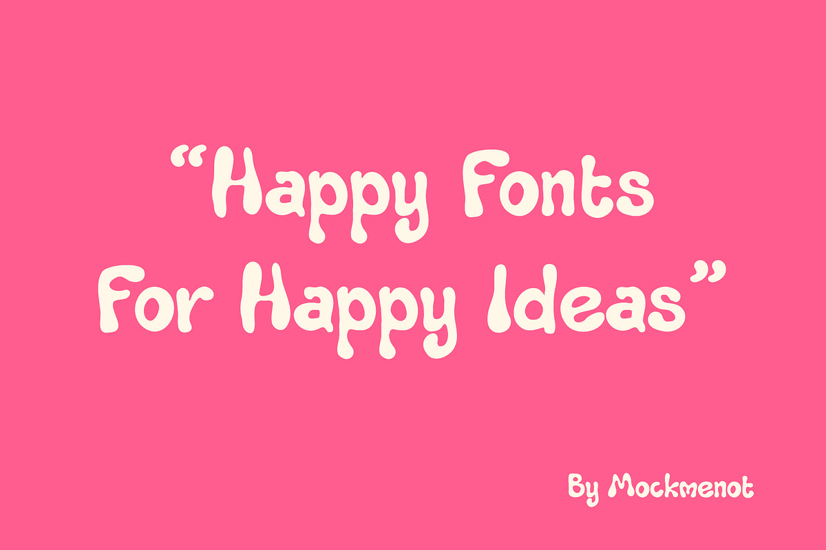 Alopyu - Bubble Fun Display Font, a Handwritten Font by Mockmenot (Photo 6 of 6)