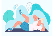 Working out people characters set, a Person Illustration by IMG visuals characters (Thumbnail 5 of 10)