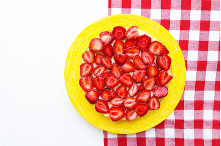Bright and delicious strawberry cake, a Food & Drink Photo by Artsaba Family