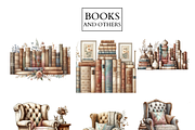 Book clipart, Books lover, girl png, a Person Illustration by VM PARTYS  BY TAIRUMA (Thumbnail 7 of 10)