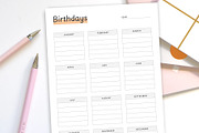 Canva Birthday Planner, a Stationery Template by DesignDevisers (Thumbnail 4 of 9)
