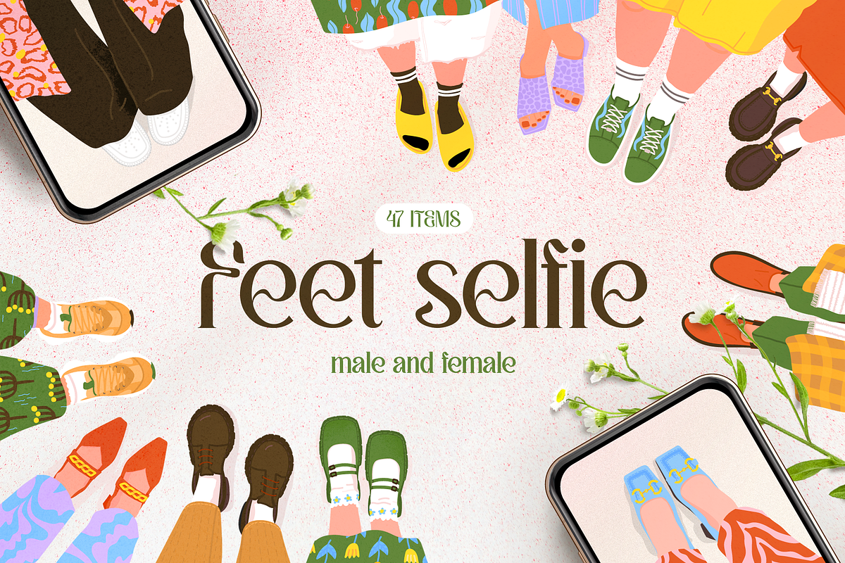 Shoes selfie. Feet top view, an Object Graphic by My.Ordinarty (Photo 1 of 9)