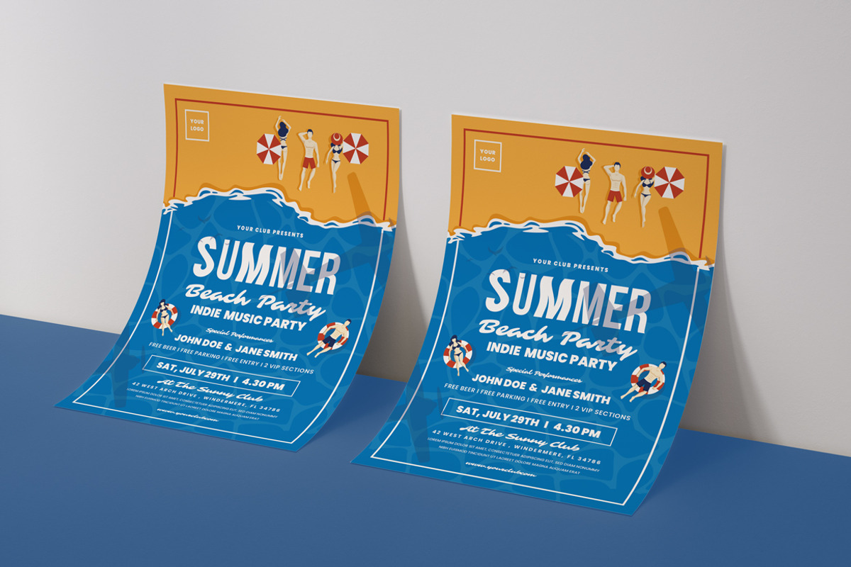 Summer Beach Party Flyer, a Flyer Template by Totem Design Studio (Photo 4 of 4)