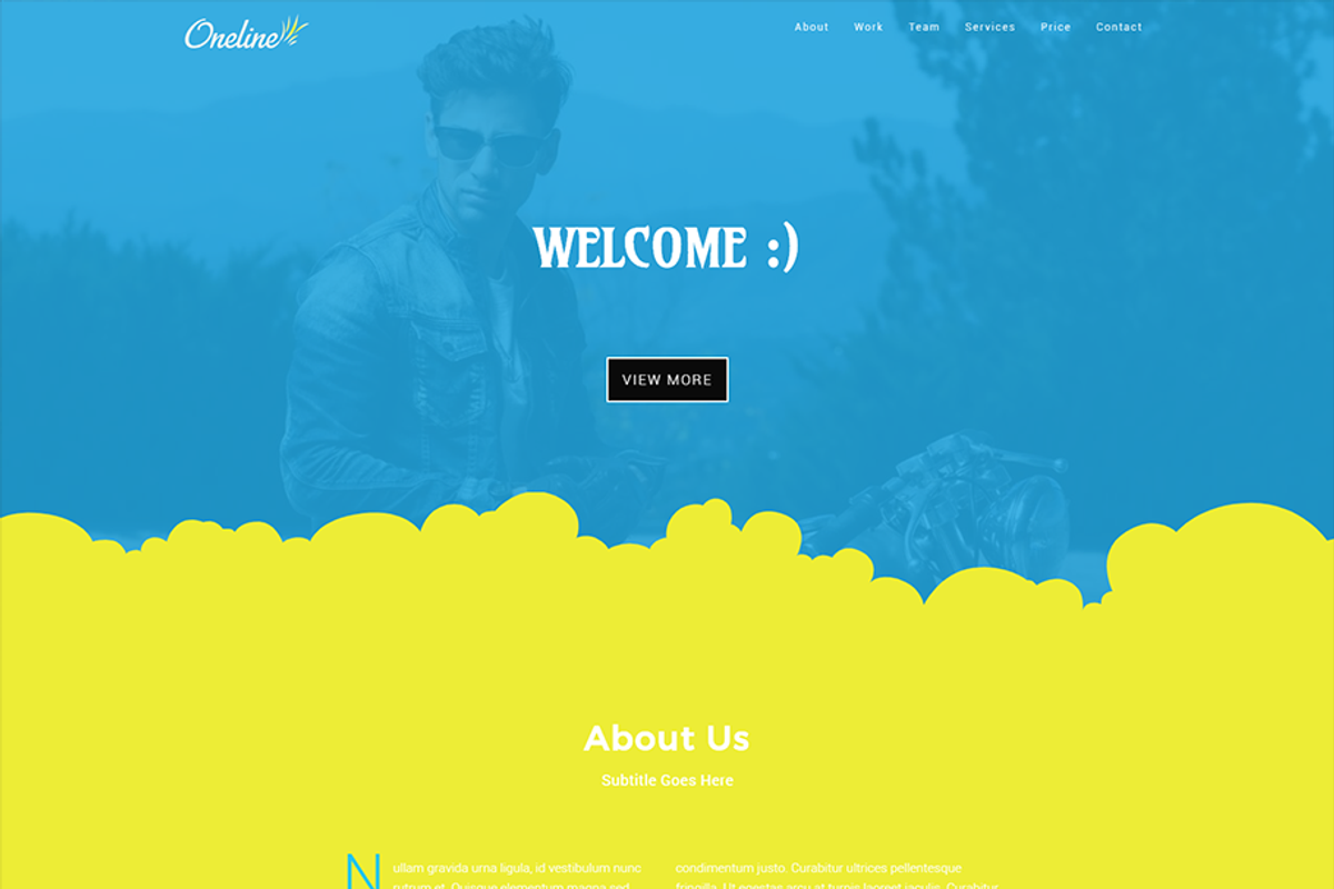 Oneline-Multipurpose WordPress Theme, a WordPress Template by ThemeHunk (Photo 1 of 7)