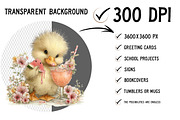 Summer Funny Ducklings Clipart, an Illustration by Craft Nest (Thumbnail 2 of 12)