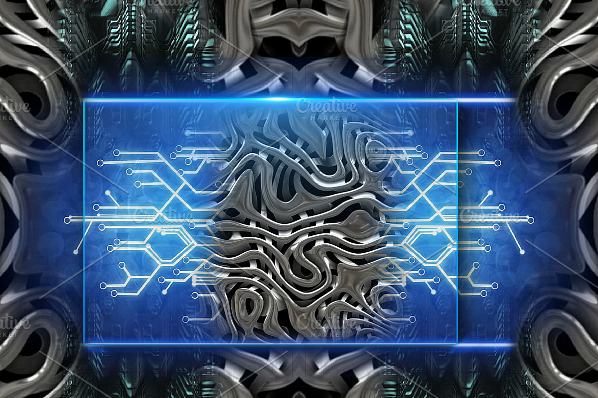 Futuristic art, a Social Media Template by The black alabaster