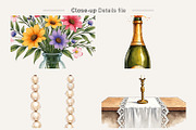 Vintage Botanical Wedding Clipart, an Illustration by Artnoy (Thumbnail 4 of 8)