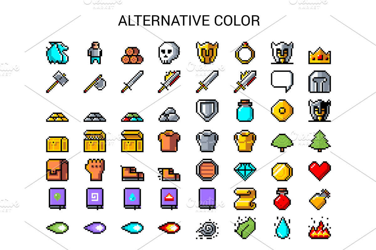Pixel art bundle for gamers., an Icon by Nomber_86 (Photo 4 of 4)