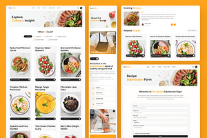 Flavoriz Food Recipes Website Framer