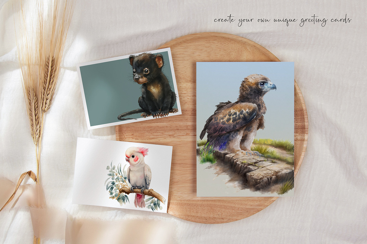 Australian Animals. Watercolor Set., an Animal Illustration by Dazzling Art Boutique (Photo 4 of 8)