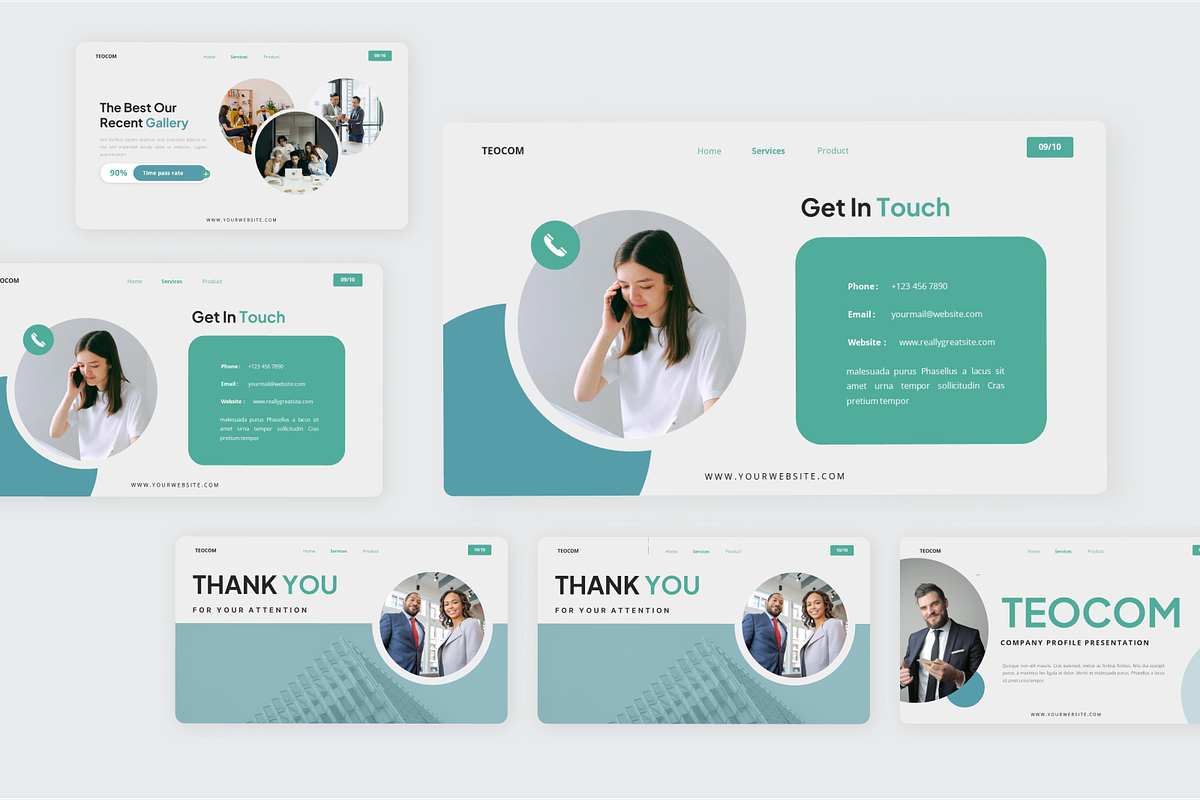 Teocom Company Profile Google Slide, a Presentation Template by SquidPixey (Photo 4 of 6)