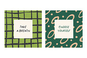 Abstract, doodle card designs set, a Decorative Illustration by Good Studio (Thumbnail 4 of 10)