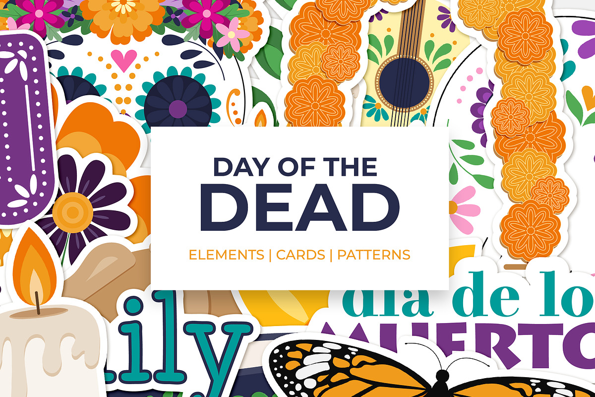 Day of the Dead Set, a Pattern Graphic by Studio Cien Epochs (Photo 1 of 6)