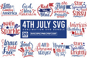 4th of July SVG & PNG Design Bundle, an Object Graphic by Creative Arslan (Thumbnail 1 of 6)