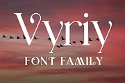 Vyriy font family, a Serif Font by vlad.berla (Thumbnail 1 of 8)