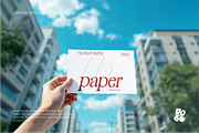 Hand and Paper Mockup Set - Vol 2, a Books & Magazine Mockup by DOBE Studio (Thumbnail 2 of 8)