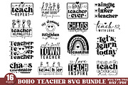 Boho Teacher SVG Bundle, Teacher SVG, a Graphic by Designer302 (Thumbnail 1 of 17)