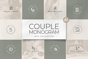Elegant Couple Letter Logo, a Branding & Logo Template by Rukuru Studio (Thumbnail 1 of 6)