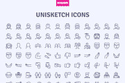 3000 Unisketch icons, an Outline Icon by Icojam store (Thumbnail 7 of 12)