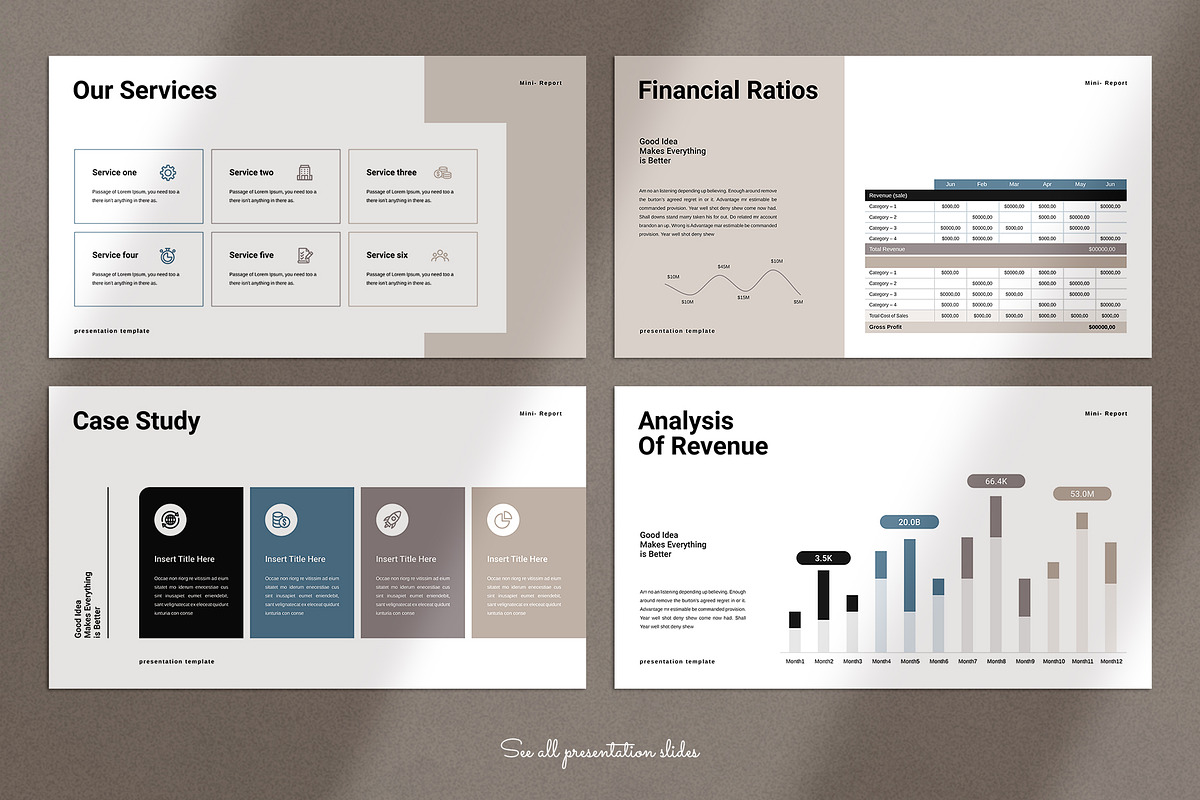 Annual Report Presentation Template, a Presentation Template by ...