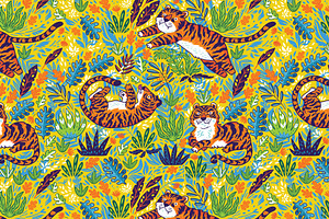 Tigers In The Jungle