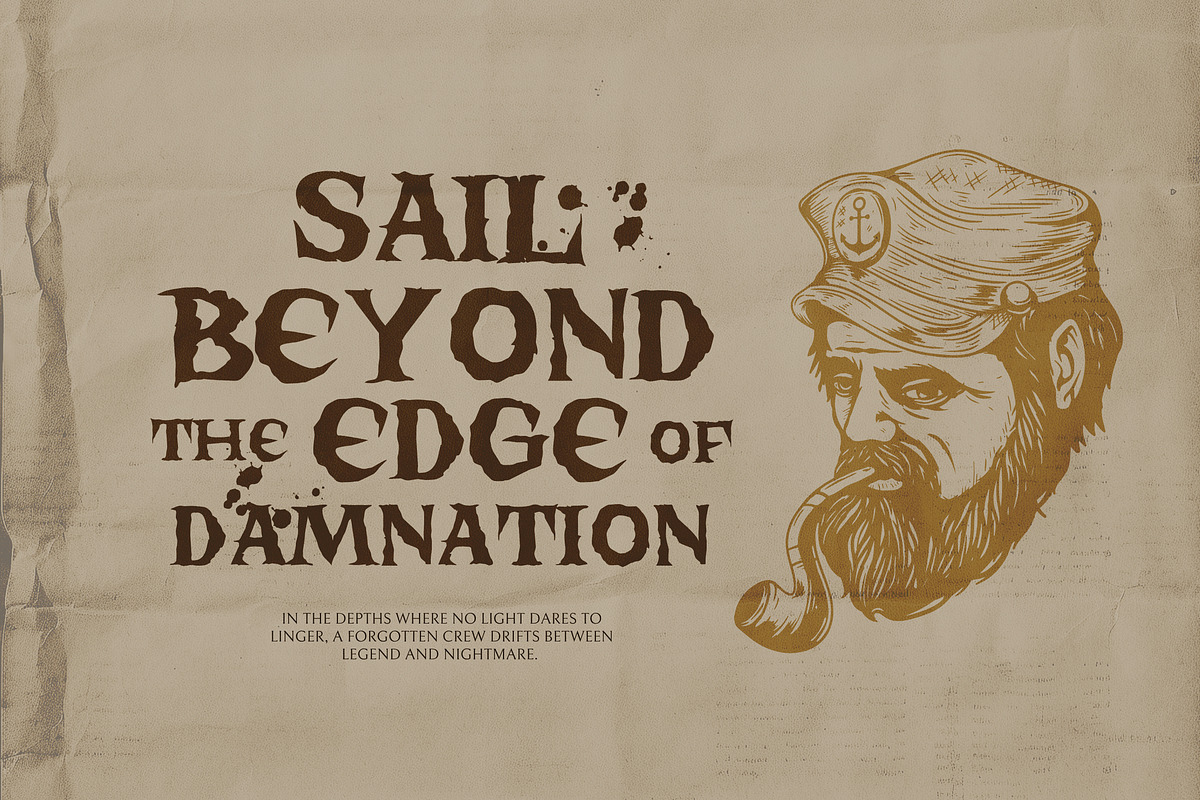 Fierce Pirates - Rugged Serif Font, a Serif Font by Imoodev (Photo 3 of 7)
