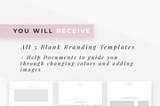 Branding & Mood Board Templates, a Product Mockup by Pretty Bloom Designs (Thumbnail 4 of 5)