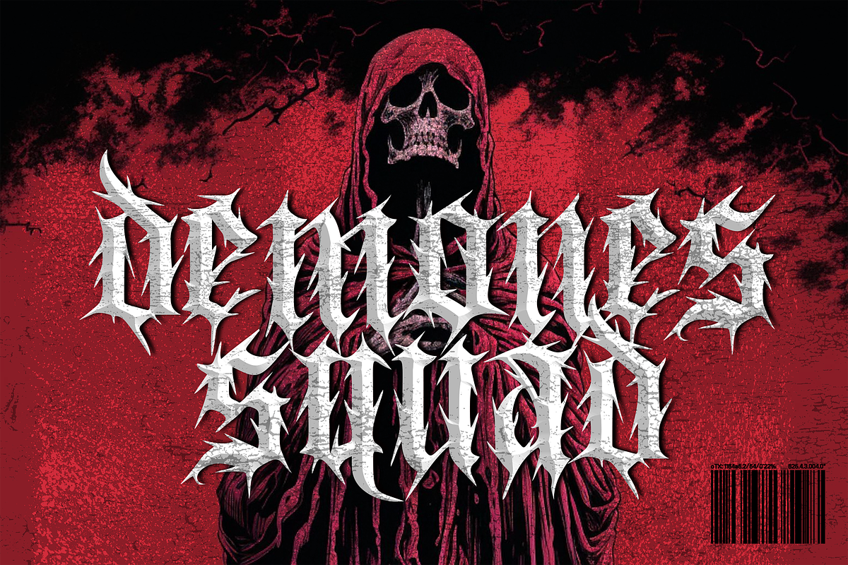 BONES Blackletters Gothic Display, a Blackletter Font by dansdesign (Photo 4 of 8)