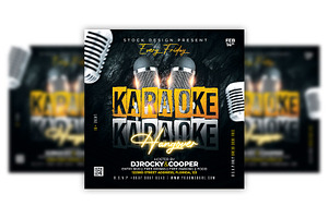 Karaoke Flyer, a Flyer Template by Stock_Design