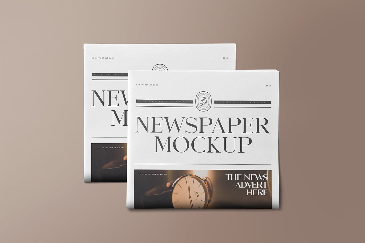 Newspaper Mockup, a Product Mockup by PixelVoyager (Photo 4 of 7)