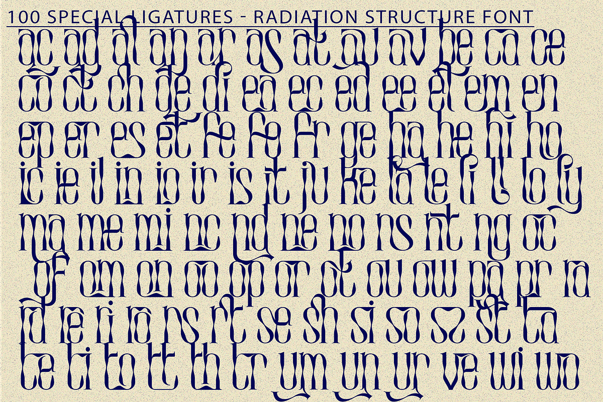 Radiation Structure - Condensed Font, a Serif Font by 177Studio (Photo 8 of 8)