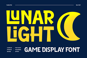 Lunarlight - Game Display Font