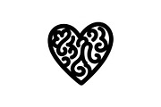 Hand Drawn Heart Doodle Vector Bundl, an Illustration by Creativeshirt (Thumbnail 5 of 48)