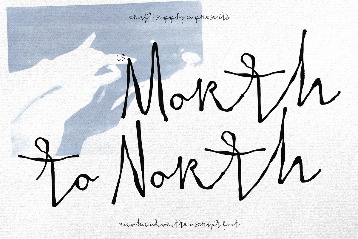 CS Morth - Raw Handwritten Script, a Handwritten Font by Craft Supply Co. (Photo 1 of 8)