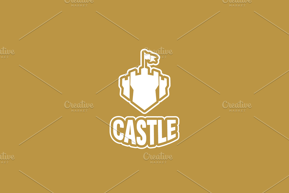Castle logo icon illustration, a Branding & Logo Template by Dyn Studio