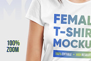 Female T-Shirt Mockups Vol 3 Part 1, a Shirt Mockup by Hi, Mock-Up! (Thumbnail 3 of 10)