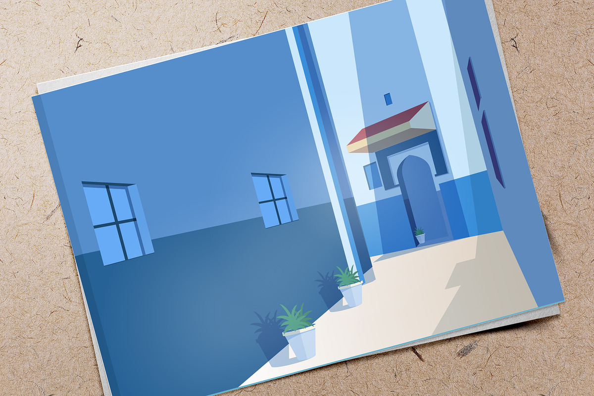 Morocco landscapes, architecture set, a Decorative Illustration by Good Studio (Photo 4 of 4)