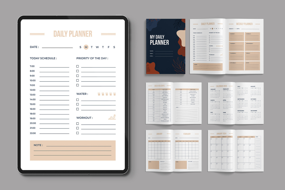 My Daily Planner Template, a Stationery Template by ContestDesign (Photo 1 of 3)