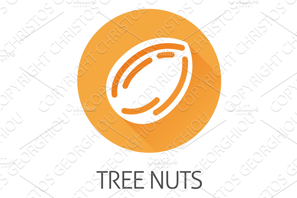 Tree Nut Almond Food Allergen, a Food Illustration by Christos Georghiou