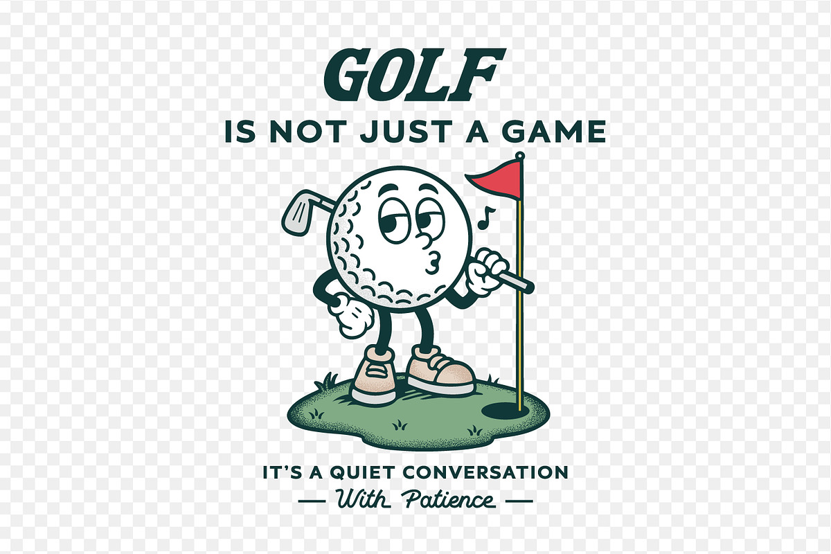 Retro Golf Ball Character T-Shirt, a Sport Illustration by shaondesigns (Photo 2 of 6)