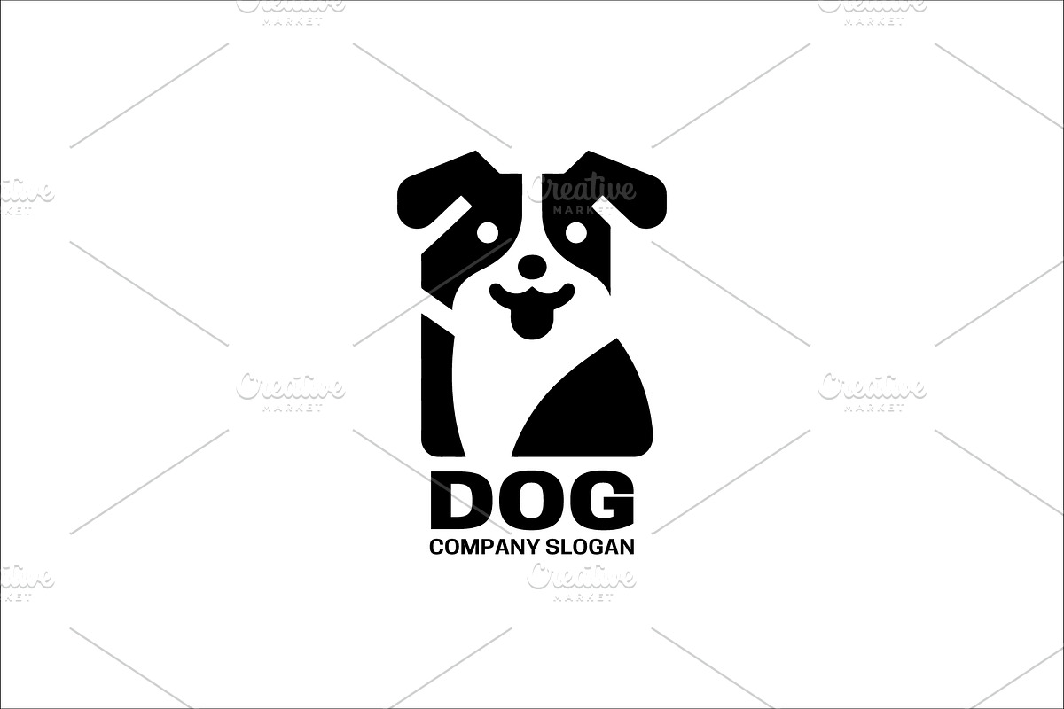 Cute dog logo, a Branding & Logo Template by Vectorium Studio